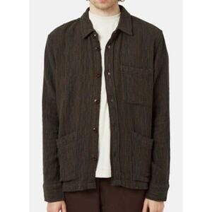 Corridor Rainbow Weave Overshirt in Forest Men's Sz. M
